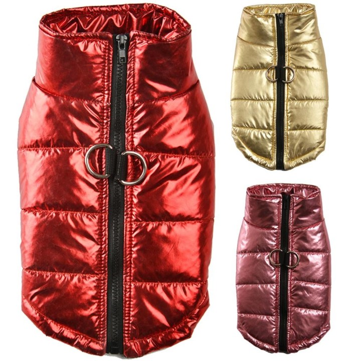 Winter-Hundejacke für kleine, mittelgroße Hunde und Katzen, winddicht, wasserdicht, reflektierende Kleidung, Haustier-Hundewe