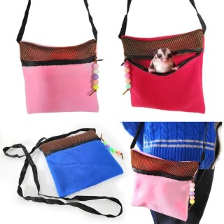 Schlafsack für kleine Tiere, Ratten, Hamster, Tragetasche, Reisetasche, atmungsaktive Handtasche für Kurzkopfgleitbeutler