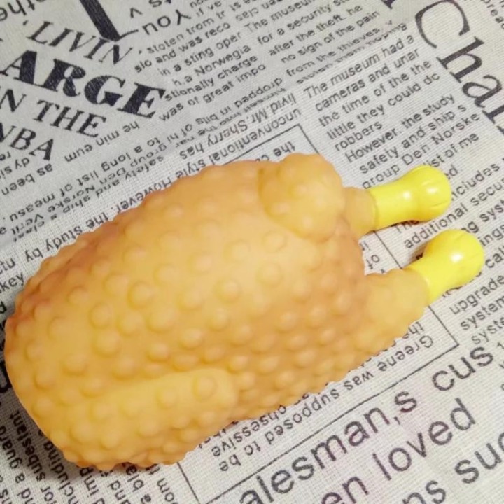 Süßes, lustiges Hundespielzeug aus Kunststoff mit schreiendem Huhn für große und kleine Welpen, interaktives Kauspielzeug mit