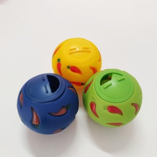 Leckerli-Ball für Kaninchen, langsame Fütterung, interaktives Häschenspielzeug, Snack-Spielzeugball, bissfestes Fütterungsspi
