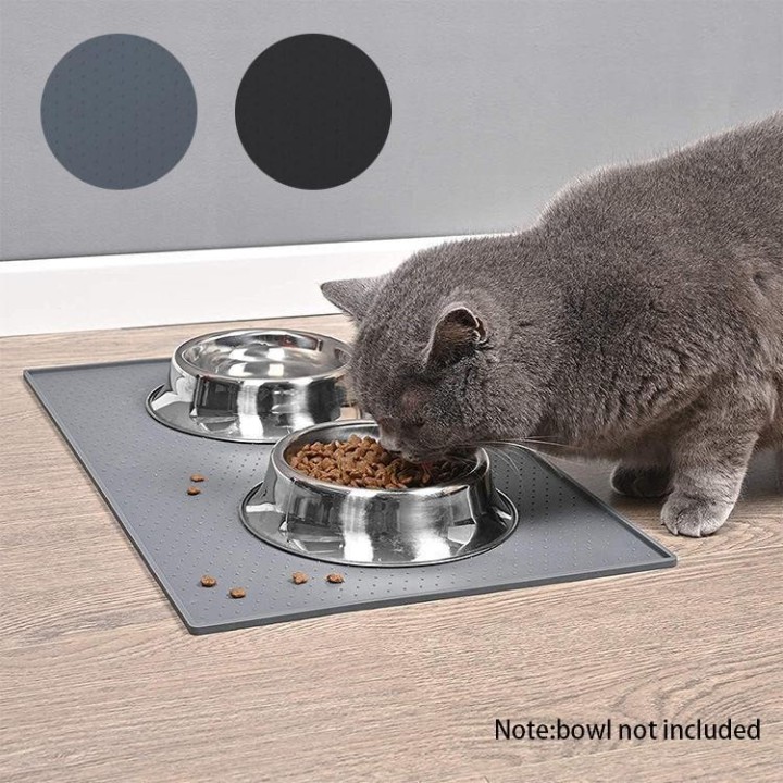 Tischset für Haustiere, Hundefutternapf-Unterlage, Katzenfutter-Unterlage, Katzen, Hunde, Trink- und Fütterungs-Tischset aus