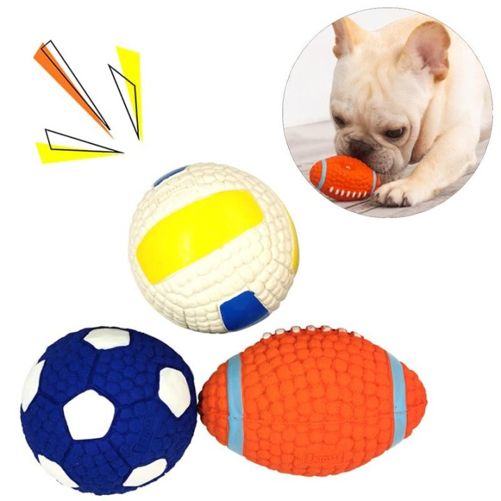 Hundespielzeug für kleine, mittelgroße und große Hunde, Katzen, Quietschball, Zahnreinigung, interaktives Kauspielzeug, Franz