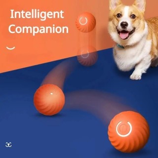 Automatisch beweglicher Hundespielzeugball, intelligenter, springender, rotierender, interaktiver Hundekauspielzeugball für W