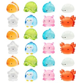 Schmuck-Aquarium, 8 Arten x 3, insgesamt 24 Stück, Kapazität für den Verkauf, pädagogisches Interieur, so tun, als ob, Gacha-