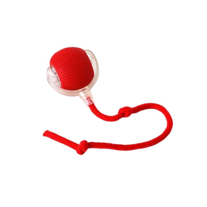 Elektrisches Ballspielzeug für Katzen und Hunde mit automatischer Stresslinderung, 3 Ladeschnüre, leuchtend, reisend, rotiere