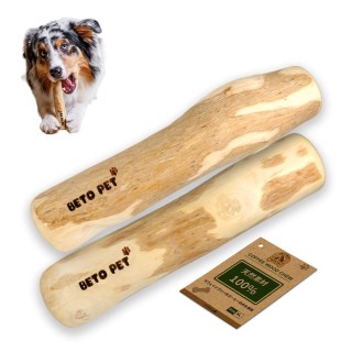 BETO PET Kauspielzeug für Hunde aus vietnamesischem Kaffeeholz, Natur, Naturholz, Kaffeeholz, koffeinfrei, Zahnpflege, CC01,