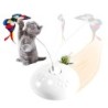 PETTOMANIA Katzenspielzeug Katzenspielzeug fürs Alleinspiel Neuestes Katzenspielzeug USB wiederaufladbar Automatisch mit LED-