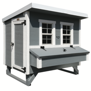 Großer Hühnerstall EZ Chicken Home 2,85m² Grau hergestellt in EU