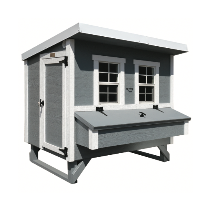 Großer Hühnerstall EZ Chicken Home 2,85m² Grau hergestellt in EU