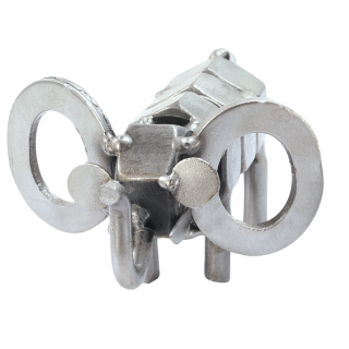 Metallfigur kleiner Elefant