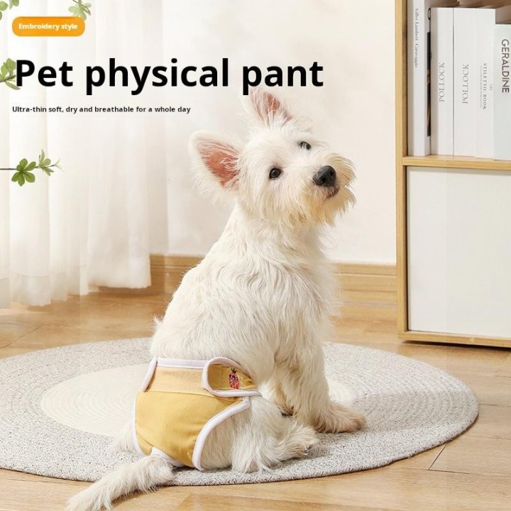 Hundewindeln für Hündinnen, Schutz vor Belästigung, waschbar, mit saugfähigem Netz, verstellbare Periodenhöschen, hohe Saugfä