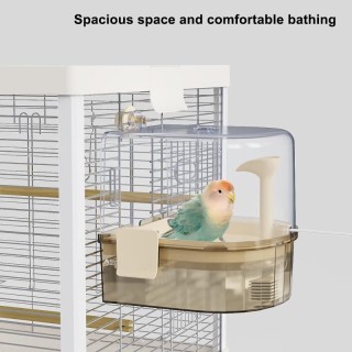 USB-Vogelbäder mit Wasserzirkulation für Käfige – Hängendes Sittichbad, Vogelkäfigzubehör grün