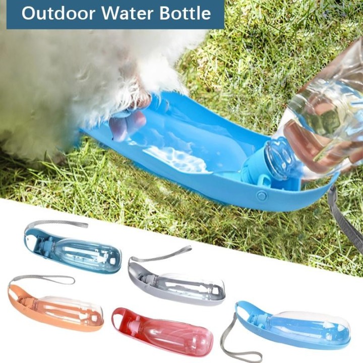 Hundewasserbecher, tragbare Flasche, zum Aufhängen, automatischer Futterspender, Haustierbedarf, leicht zu tragen, Trinkwasse