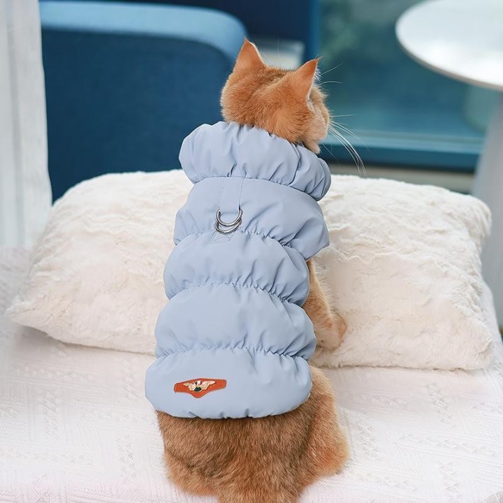 Weiche warme Hundekleidung Winter gepolsterte Welpen-Katzen-Manteljacke für kleine mittelgroße Hunde Chihuahua Französische B