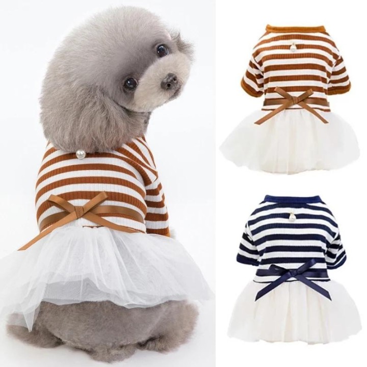 Frühling Herbst Prinzessin Haustier Kleid für Hunde Kleine Kleine Welpen Tier Katzen Tutu Hochzeit Party Rock Kleidung für Ch