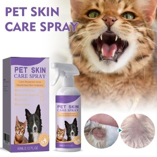 60ml Haustier Linderung Haut Spray Lindert Hund Und Katze Haut Juckreiz, Entfernen Milben, Lindert Juckreiz, Reinigung violet