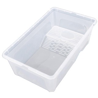 Asdays Schildkrötenaquarium, Schildkrötenbox zum Sonnenbaden, Grüne Schildkröte, Schildkrötenzuchtbox (Große Größe)