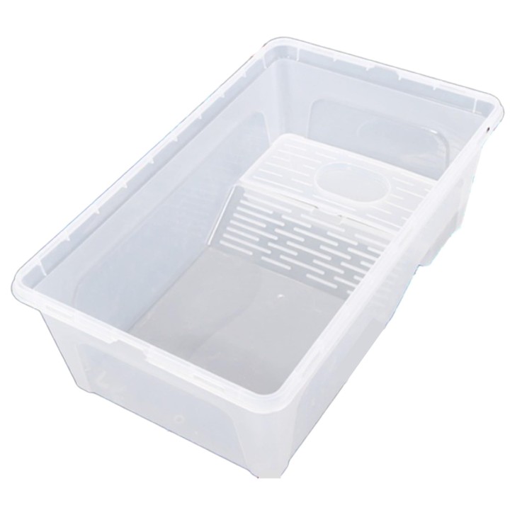 Asdays Schildkrötenaquarium, Schildkrötenbox zum Sonnenbaden, Grüne Schildkröte, Schildkrötenzuchtbox (Große Größe)