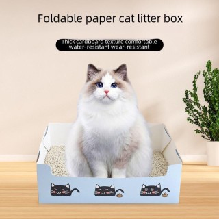 Einweg-Katzentoilette, faltbar, verdickt, für unterwegs und zur Pflege Disposable Litter Box