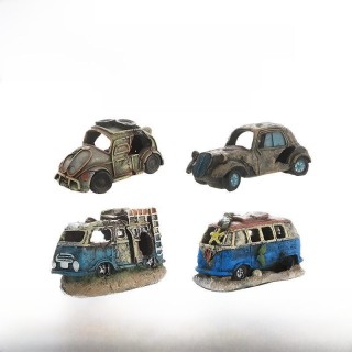 Aquarium-Autowrack-Dekoration: Fisch- und Garnelenversteck-Ornament Old Beetle