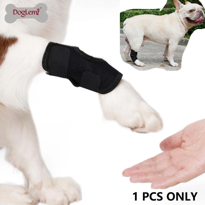Hundeschuhe Beine Klammer Haustier Schwarze Knieschützer Verstellbarer Beinschutz Bandage Strap Haustierzubehör s