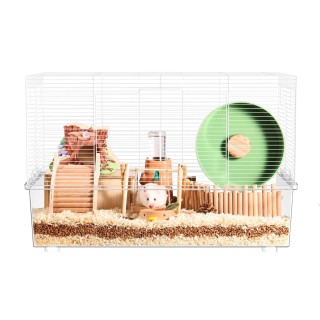 BUCATSTATE Hamsterkäfig 620 Klar Groß Zucht Drahtgeflecht Tief Einfach Zu Für Kleine Geeignet Für Golden King Bear Einzelkäfi