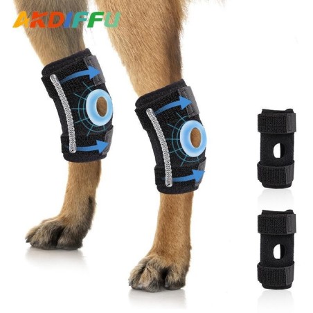 Verstellbare Knieschützer für Hunde zur Erholung nach Operationen – Unterstützung gegen Lecken und Beißen Single pack, Size M