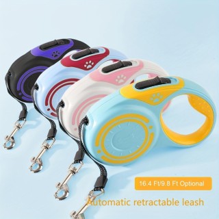 Praktische, automatisch einziehbare Hundeleine: Gehen Sie ganz einfach mit Ihren kleinen und mittelgroßen Hunden spazieren! S