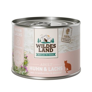 Wildes Land Huhn und Lachs mit Cranberries 6x200 g