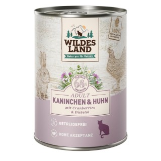 Wildes Land Kaninchen und Huhn mit Cranberries 6x400 g