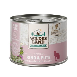 Wildes Land Rind und Pute mit Cranberries 6x200 g