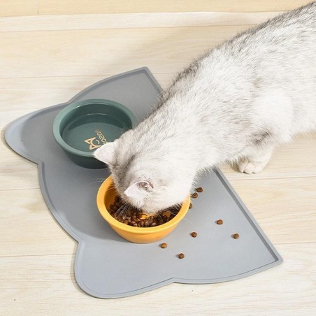 Silikon-Haustiermatte, Tiernahrung, Fütterungsunterlage, wasserdicht, für Hunde und Katzen, Schüssel, Futtermatte, Welpen-Fut