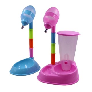 650ml Automatischer Futterspender für Katzen mit großem Fassungsvermögen, Wasserbrunnen aus Kunststoff, Wasserflasche für Hun