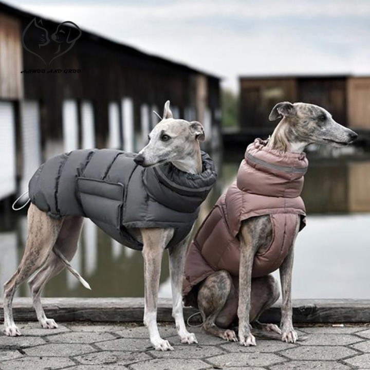 Winter Warme Hundekleidung Winddicht Wasserdicht Dicke Daunenjacke Für Hunde Verstellbare Baumwolle Große Hundeparkas Kleidun