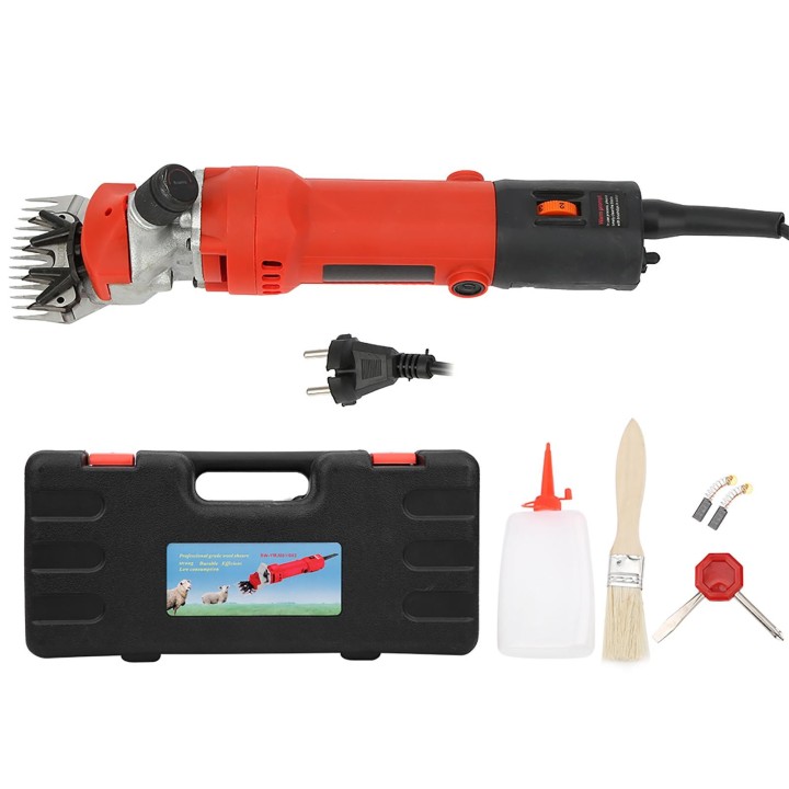 690W Elektrische Schaf-Ziegenschere 6 Geschwindigkeiten Tierpflege-Haarschneidemaschine Wollrasur für Nutztiere orange