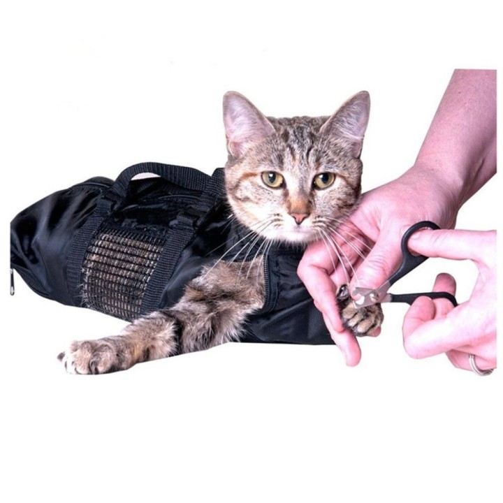 Pet Supplies Reinigung Katze Waschbeutel Haustier Katze Tasche Katze Fütterung Anti Scratch Pflege Badetasche Katze Badetasch