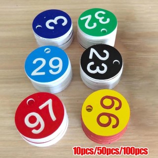 10/50/100 Stück rote Bienenstock-Nummerierungsschilder mit Loch, runde ABS-Bienenstock-Tags, Imkereibedarf 10PC