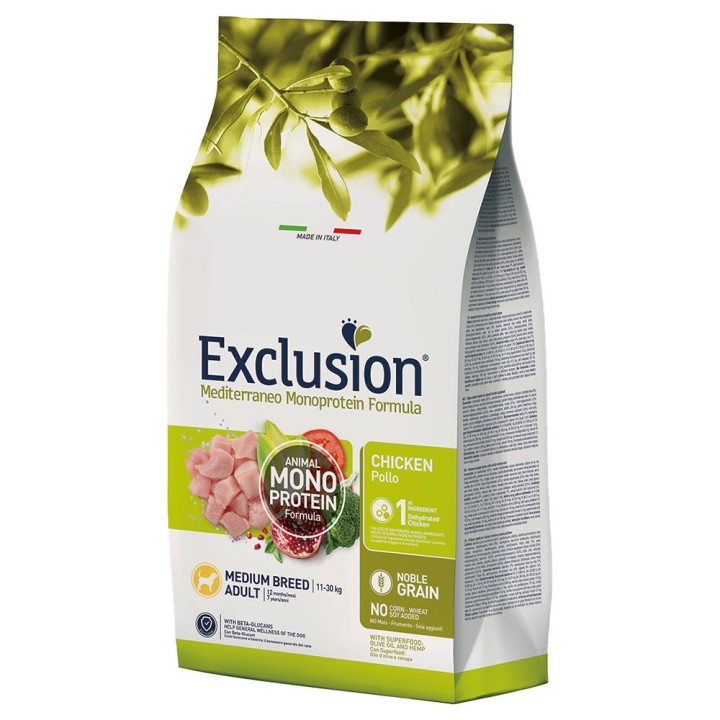 Exclusion Mediterraneo Adult Medium mit Huhn - 12 kg