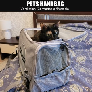 Atmungsaktiver Rucksack für Welpen und Katzen, faltbar, weiche Tragetasche für Haustiere, Hunde- und Katzenprodukte, Handtasc