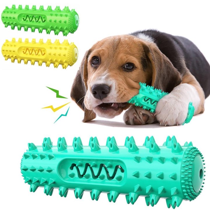Hundezahnbürste, quietschendes Kauspielzeug für mittelgroße und große Hunde, interaktives Outdoor-Spielzeug, verbessert den I