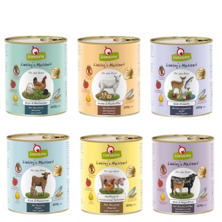 Sparpaket GranataPet Liebling's Mahlzeit 12 x 800 g - Mixpaket 1 (6 Sorten)