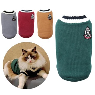 Katzenkleidung im College-Stil, Pullover für kleine und mittelgroße Hunde, Katzen, Sphynx-Weste, Pullover, Kätzchen, Yorkies,