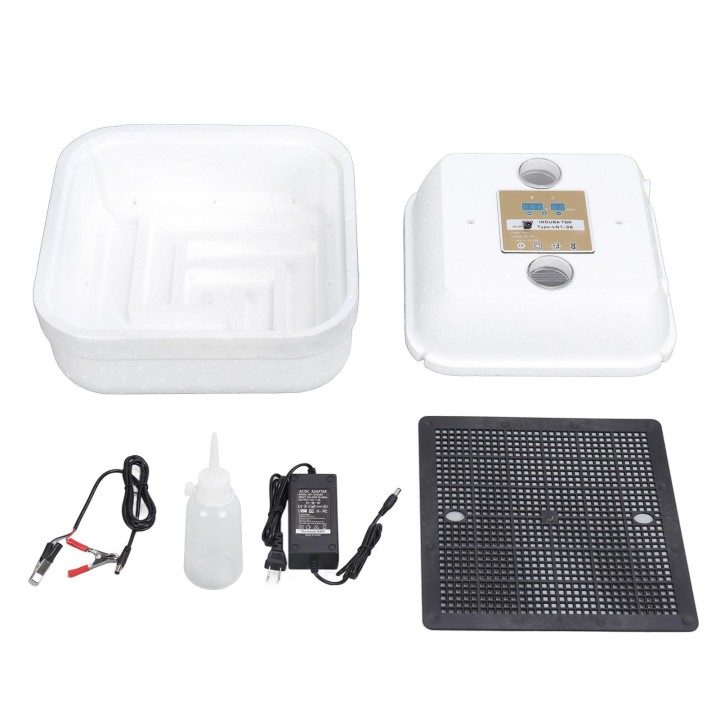 Brutkasten für 36 Eier, halbautomatisch, 40 W, hohe Genauigkeit, geräuscharm, für zu Hause
