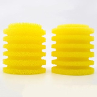 Filterschwamm, dicker, starke Adsorptionskraft, universeller runder gelber Aquarium-Filterschaum für Songbao 3300-Serie A