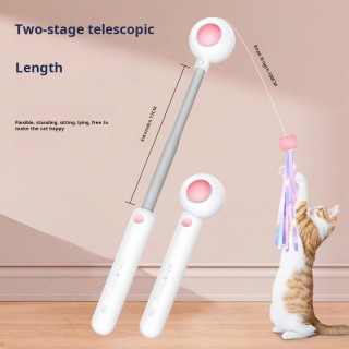 Trendy Unisex Für Kätzchen Katzenminze Ersatz Haustierbedarf Feder Katzen-Teasing-Stick Haustier-Laser Ausziehbarer Neuer Ers