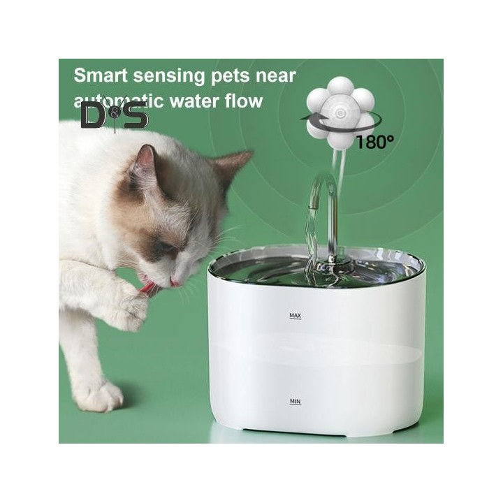 2,2 l Katzentrinkbrunnen, leiser Trinkbrunnen für Haustiere, automatischer Wasserspender, Schüssel, Haustiertränke, Zubehör f