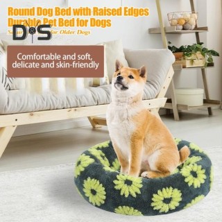 Rundes Donut-Katzennest, rutschfestes, gemütliches Haustierbett, weiches Plüsch-Katzenkissen, Bett, beruhigendes, warmes Haus