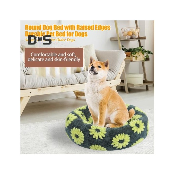 Rundes Donut-Katzennest, rutschfestes, gemütliches Haustierbett, weiches Plüsch-Katzenkissen, Bett, beruhigendes, warmes Haus