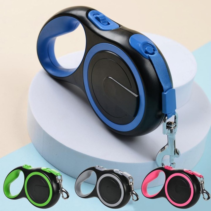 Lange, robuste Hundeleine für kleine, mittelgroße und große Hunde und Katzen, automatisch einziehbar, strapazierfähiges Nylon