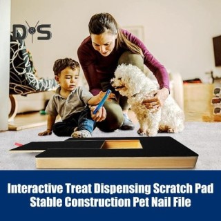 Kratzbrett für Hundenägel mit Leckerli-Box, umweltfreundliches, rutschfestes Design, höhenverstellbar, Kratzbrett für Hundenä